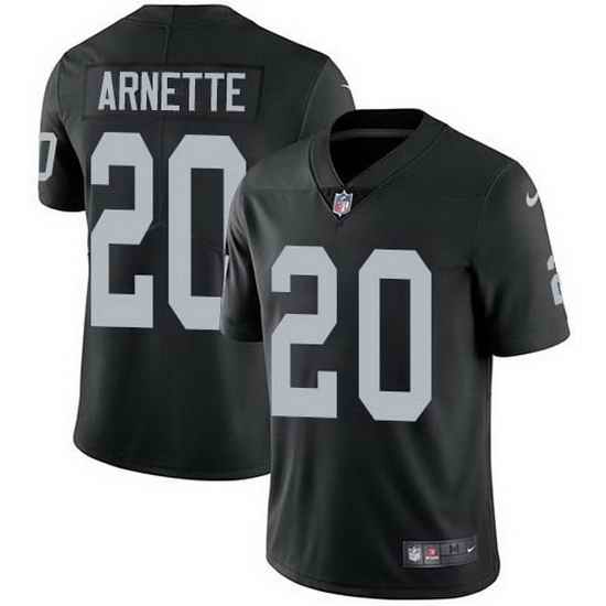 Nike Raiders 20 Damon Arnette Black Team Color Men Stitched NFL Vapor Untouchable Limited Jersey